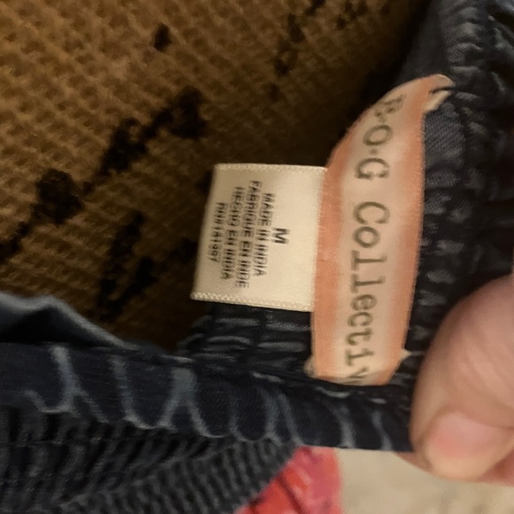 Band of Gypsies Denim and Red Floral Maxi Dress - Picture 2 of 11